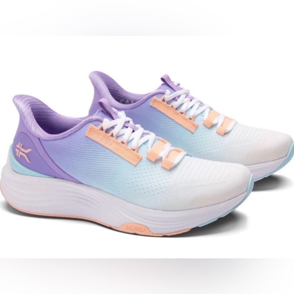 Kuru Flex slip on Sneakers 
Size 6.5
Purple and Cream 
Like NEW